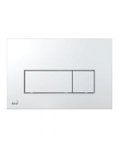 Plaque de commande carre slim chrome matt - ALCAPLAST