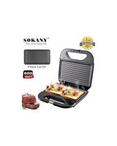 Appareil grill Panini Sokany sk-bbq-830 - 800W - Noir
