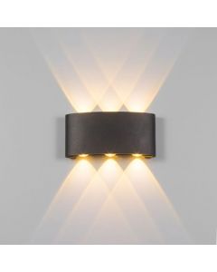 Applique led - Murale - 6W - 6 faisceaux - Aluminium - 3000K