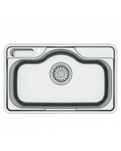 Évier Cuisine Inox 51.5 x 85 cm - Avec Vidage/Siphon - ASIL