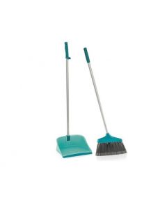 Balayette avec pelle - B-H17-02 - manche long ergonomique