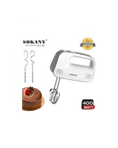Batteur à main SOKANY - CX-6618 - 400 W - noir et blanc
