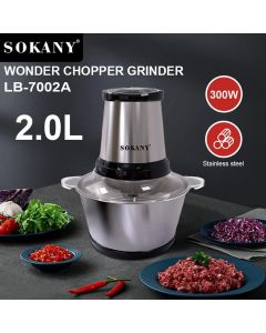 Hachoir à viande SOKANY 7002A - 300W - 2L  Inox