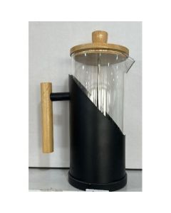 Cafetière à piston en verre A044 - 1L - Noir