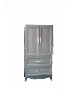 SOFPINCE - Armoire en plastique cleopatre 2 portes +2 casiers caramel