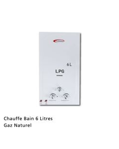 Chauffe-Bain Florence 6 Litres Blanc - Gaz Naturel