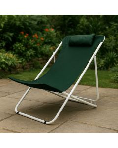 chaise longue METATUB DSC04893 - Acier époxy - vert