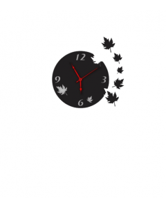 Horloge murale - Clock has leaves