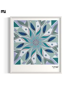 Pisces | Tableau Mural | Cadre blanc 50*55 cm By Mary.j.