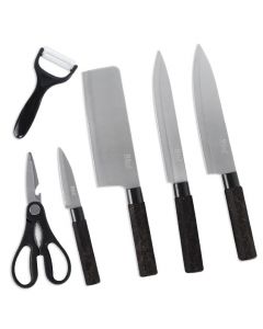 Ensemble de 6 Couteaux Professionnels BASS - Acier Inoxydable