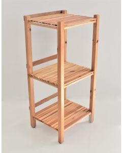 Étagère de rangement - Pour salle de bain - En bois 46*46*100 cm - 3 étages
