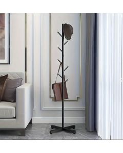 Porte Manteau - Acier - Blanc - H x L (170 x 43)cm