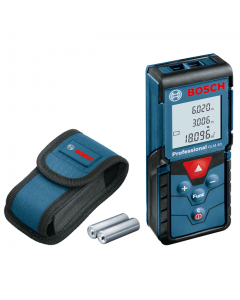 Télémètre laser BOSCH GLM 40 – 105 x 41 x 24 mm, 2 piles AAA