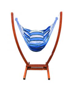Hamac chaise 1 place SIESTA Bleu - dim 180 x 120 x 110 cm