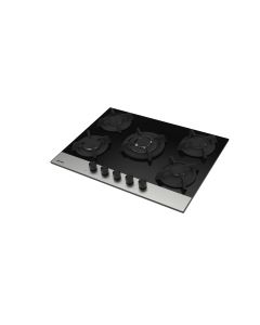 Plaque gaz Joker SANTA 75 cm – 5 feux inox/noir SABAF FFD