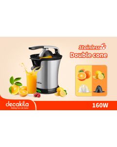 Presse agrumes 160W - Decakila - Double cônes - KEJC008B