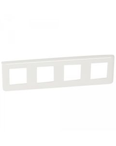 Plaque pour prise et interrupteur mosaic - 4x2 modules horizontal - blanc - LEGRAND