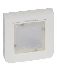 Plaque antibactérienne mosaic - ip 44 - 2 modules - blanc - LEGRAND