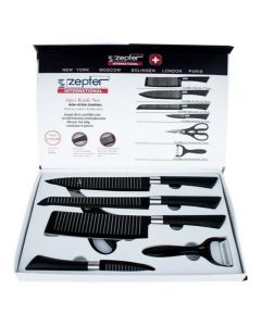 Ensemble De 6 CouteauxZepter Qualité Swiss - Noir