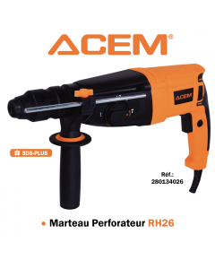 Marteau perforateur RH26 - Noir & orange - ACEM