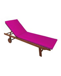 Matelas chaise - Rose fushia - 180x55x5 cm 