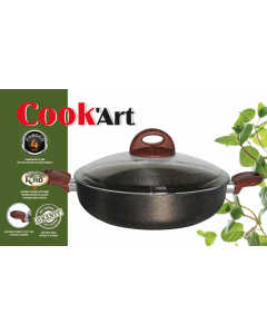 MIJOTEUSE 28 COOK'ART FORGED GRANITE Noir-Mouchté Gold (BOISEE)