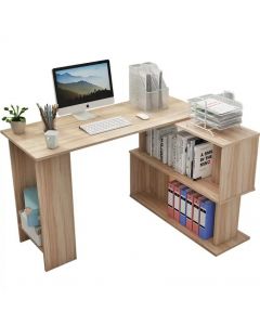 Bureau d'angle moderne en Bois pour maison mdf (particule) L: 120 L: 90 H: 74 cm