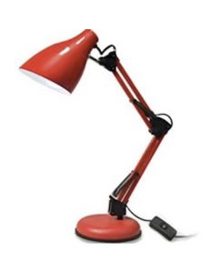 Lampe bureau - Architecte - Réglable - Moderne - Métal - Rouge