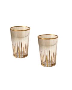 Verre à eau alanya GLASSCOM - 6 pièces - Dorée
