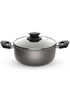 Faitout avec couvercle VOLCANO W20218F - Ø18 série - 6 couches - Gris