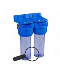 Filtre eau double complet AQUATEK - Bleu 
