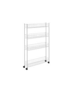 Resserre "FINO" 4 paniers  - 60x16x95 cm - Blanc