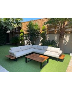 Artie Jardin - Salon de jardin 7 places + 1 table basse S05