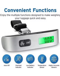 Balance à bagages numérique portable - Affichage LCD - 50 kg