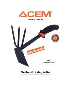 Serfouette avec panne et fourche noir & orange 280710343 - ACEM