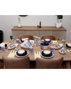 Service à table Fer Forgé - CERAMICA PLUS - 1707904172-31 - céramique - 35 Pièces 