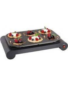 Set Mini Woks -Crêpière - Grill - 1000 W - DOM200 - Noir - Livoo