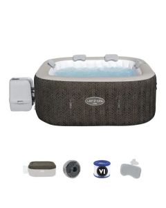Spa gonflable Lay-Z-Spa Cabo carré Hydrojet 4/6 places - Bestway 180*180*71 cm