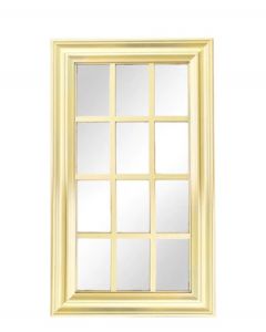 Miroir Doré en Forme de Fenêtre 