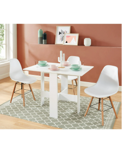 Table pliable blanc simple - 120 *80*80