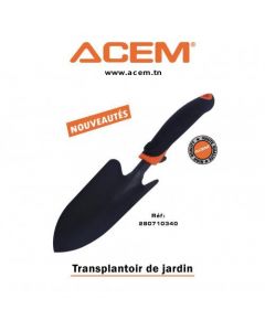 Transplantoir de jardin noir & orange 280710340 - ACEM