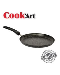 CRÊPIÈRE 25 CM COOK'ART - ECO GRANITE - ANTIADHÉSIVE – NOIR 