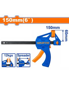  Serre-joints rapides - 6" / 60X150mm - Corps en plastique dur - WCP4306 -WADFOW