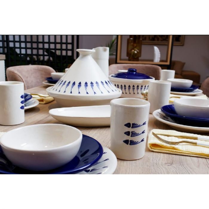 Service à table Fish - CERAMICA PLUS - 1707904174-32 - céramique - 35 Pièces