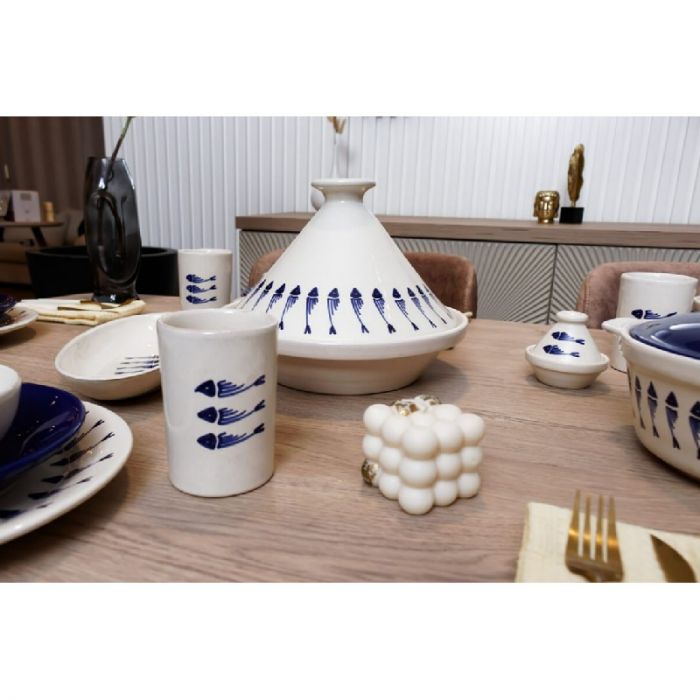 Service à table Fish - CERAMICA PLUS - 1707904174-32 - céramique - 35 Pièces