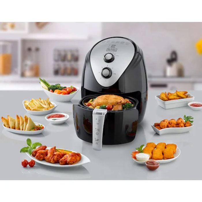 Friteuse Sans Huile BLACK&DECKER AF150-B5 - 3,5 L - 1500 W - Noir