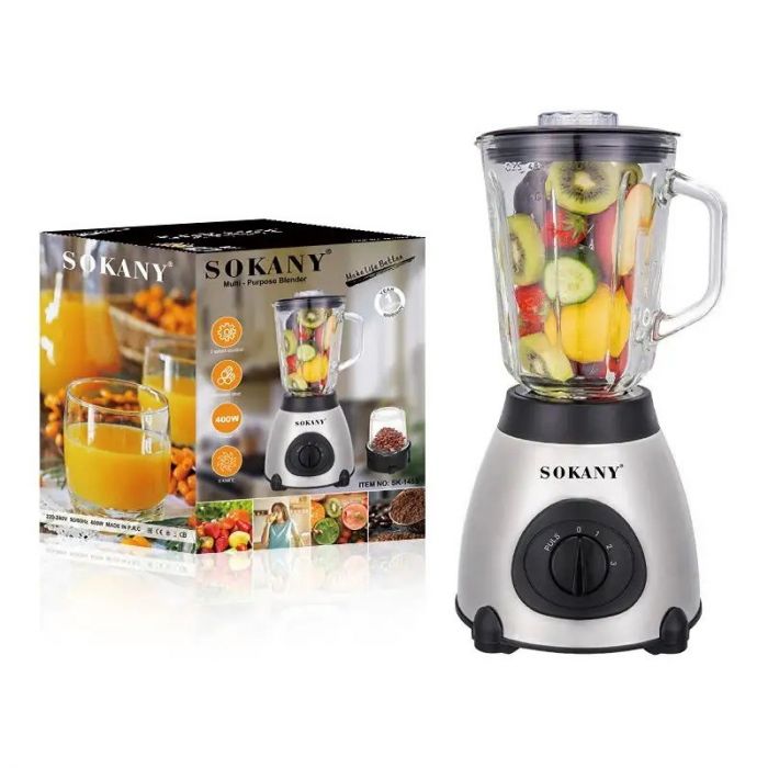Mixeur avec Moulin à Épices Sokany - sk149s - 400W - 1.5L