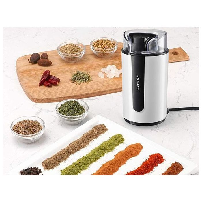 Moulin à café électrique Sokany Sk 3026 - 200W - Noir en inox