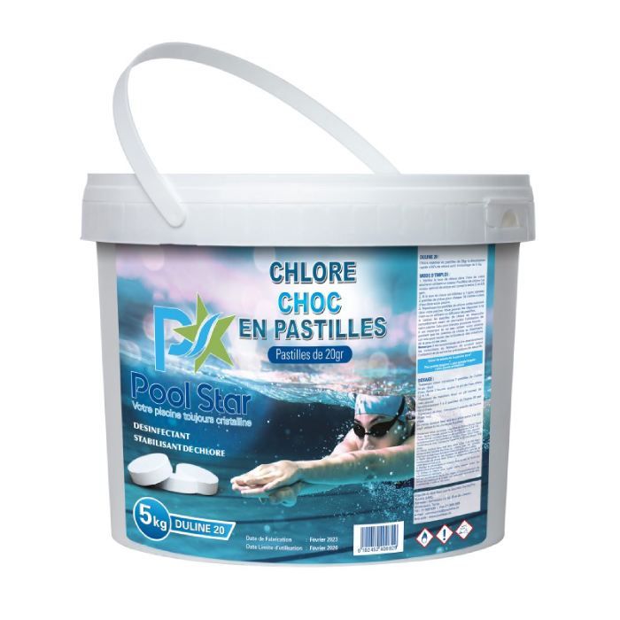 Chlore rapide en pastilles ASTRALPOOL - 20 g - 5kg