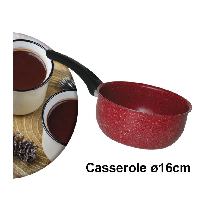 BATTERIE 10 PIÈCES EN GRANIT EL GUSTO BY COOK'ART COULEUR ROUGE 